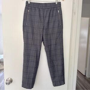 EUC AllSaints Men's Gray Plaid Relaxed Fit Pants Size 28